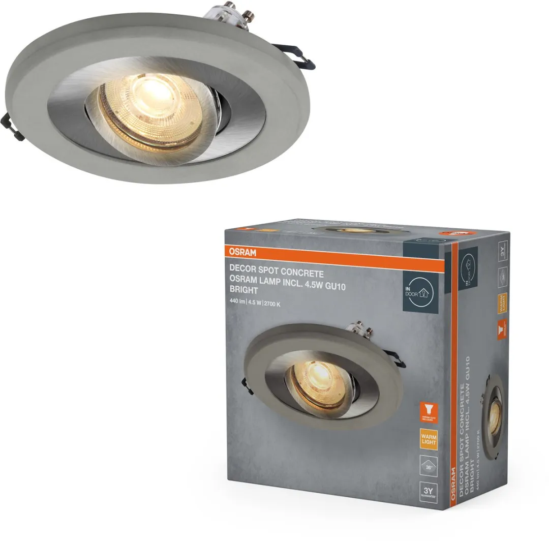 Osram Concrete LED Spot GU10 Bright 4.5W