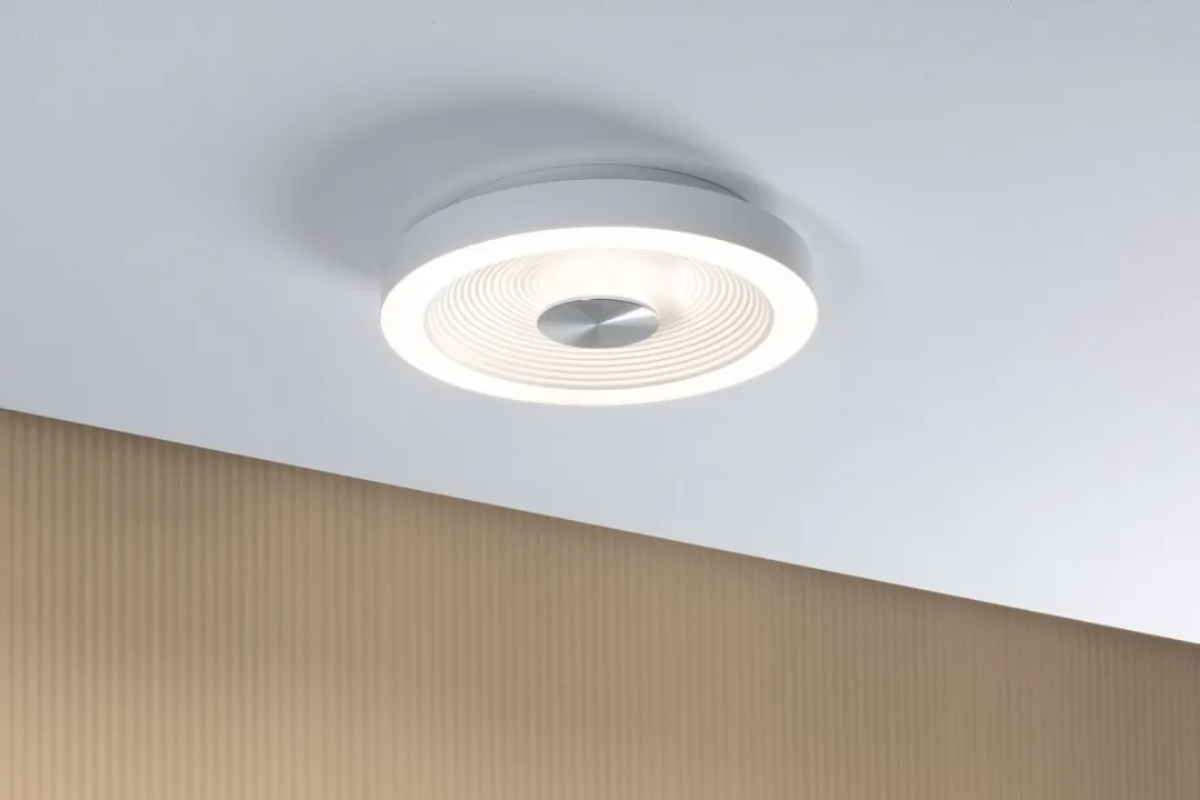 Paulmann Volea LED Plafondlamp 3000K 950lm - Ø32cm - Wit/Zilver - afbeelding 6 van 6