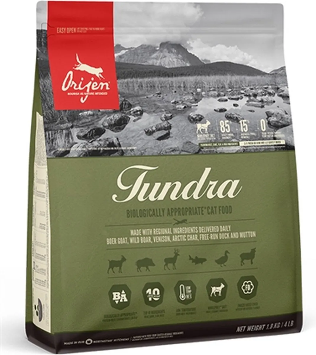 Orijen Whole Prey Tundra Kat 1,8kg