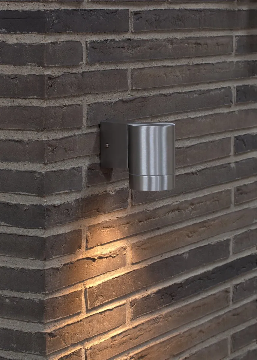 Nordlux Tin Maxi Wandlamp Buiten GU10 - Aluminium Ø7,6cm - IP54 - Grijs