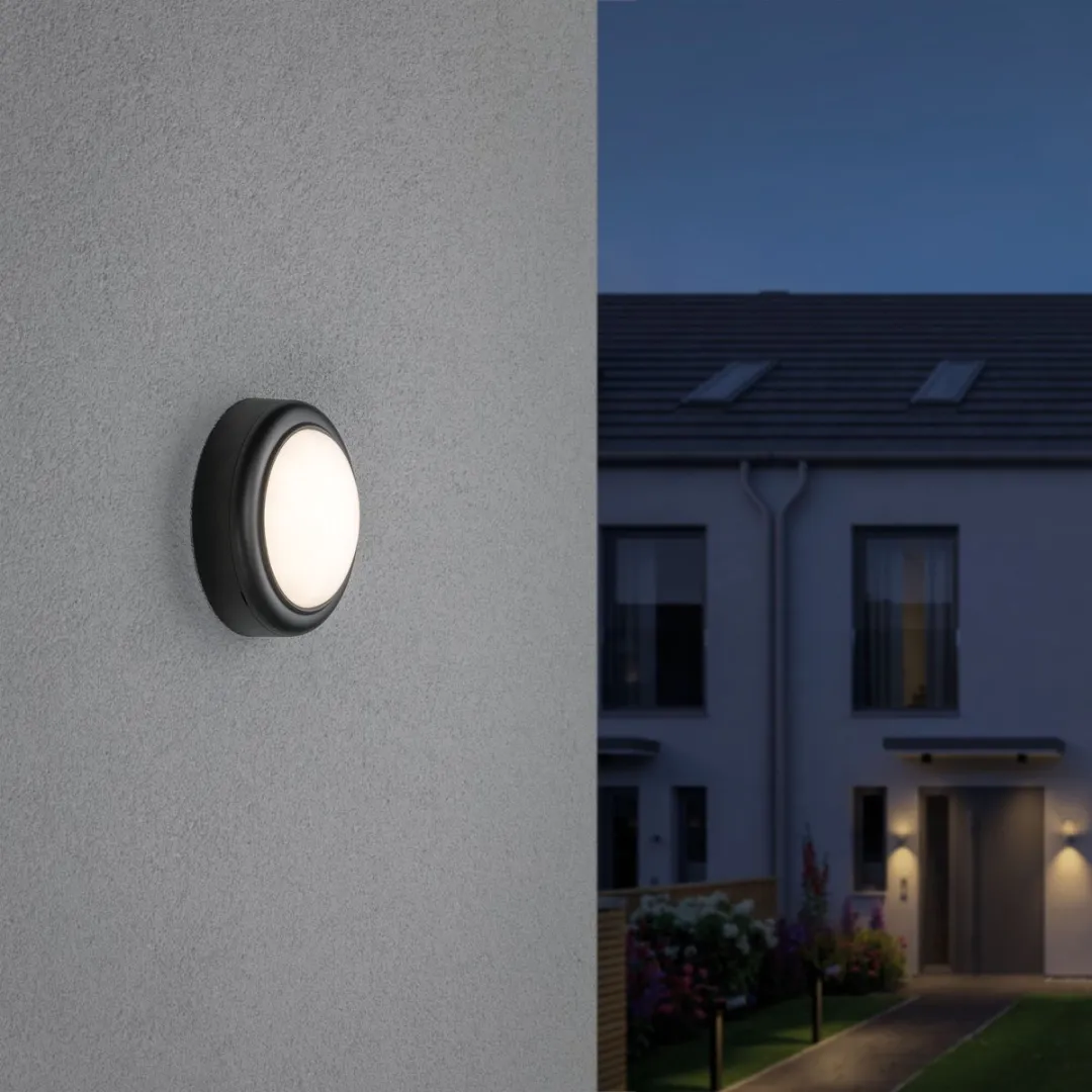 Paulmann LED Wandarmatuur Buiten IP44 8W 3000K - Grijs