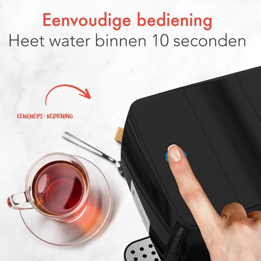 KitchenBrothers KB794 Heetwaterdispenser 2,5L - 2600W - Zwart