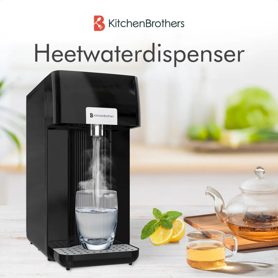 KitchenBrothers KB794 Heetwaterdispenser 2,5L - 2600W - Zwart