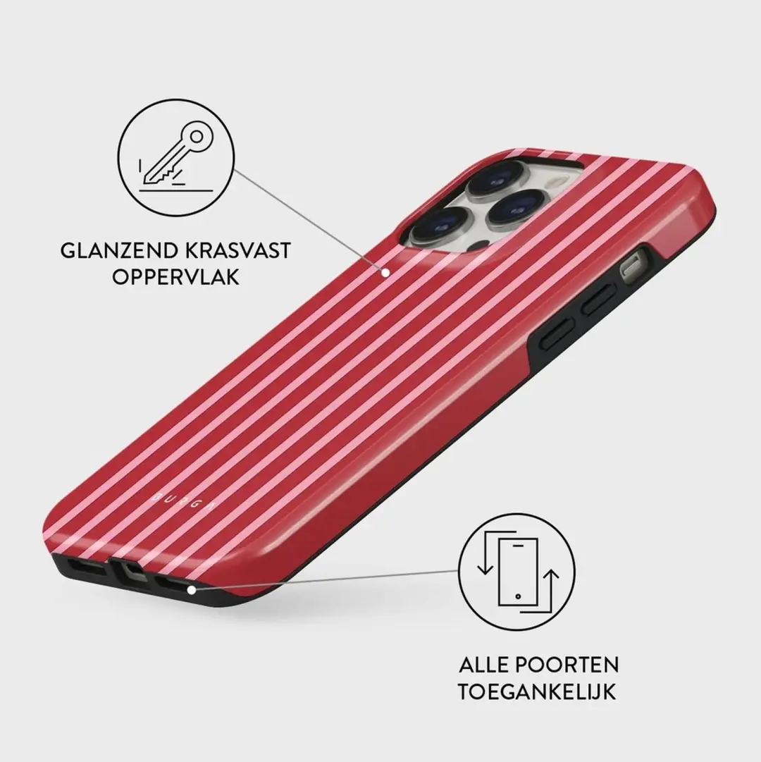 Burga Tough Backcover MagSafe iPhone 13 Pro - Strawberry Jam - afbeelding 3 van 4