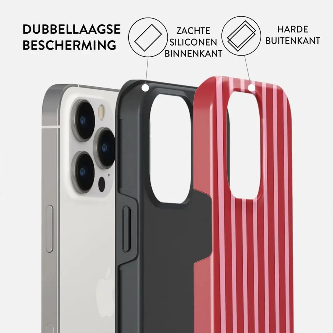 Burga Tough Backcover MagSafe iPhone 13 Pro - Strawberry Jam - afbeelding 2 van 4