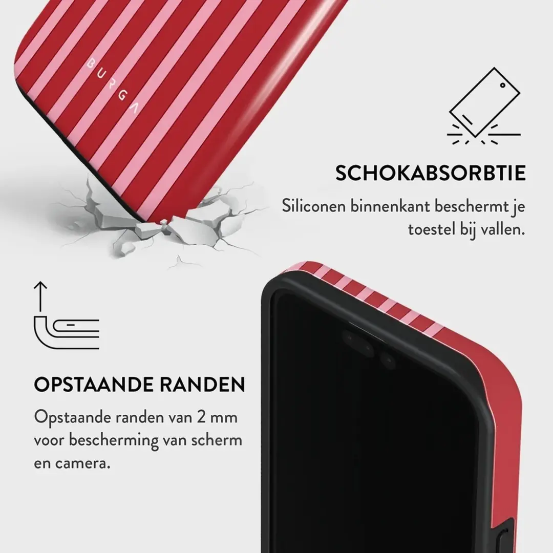 Burga Tough Hoesje iPhone 15 Pro MagSafe - Strawberry Jam - afbeelding 4 van 4