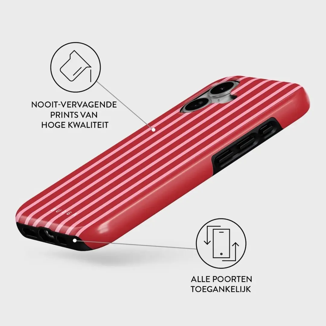 Burga Tough Backcover MagSafe iPhone 17 hoesje - Strawberry Jam - afbeelding 3 van 4