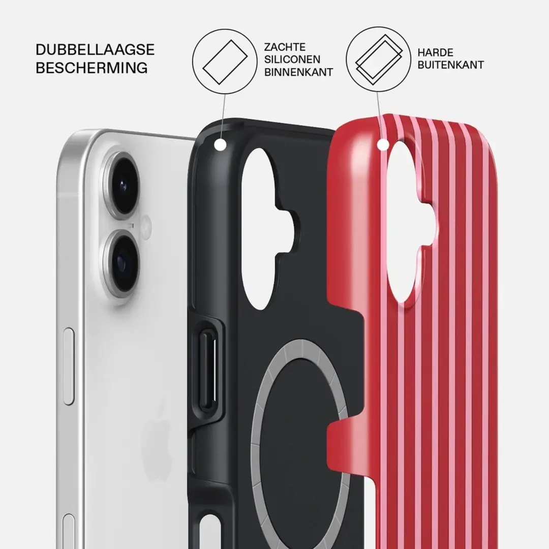 Burga Tough Backcover MagSafe iPhone 17 hoesje - Strawberry Jam - afbeelding 2 van 4