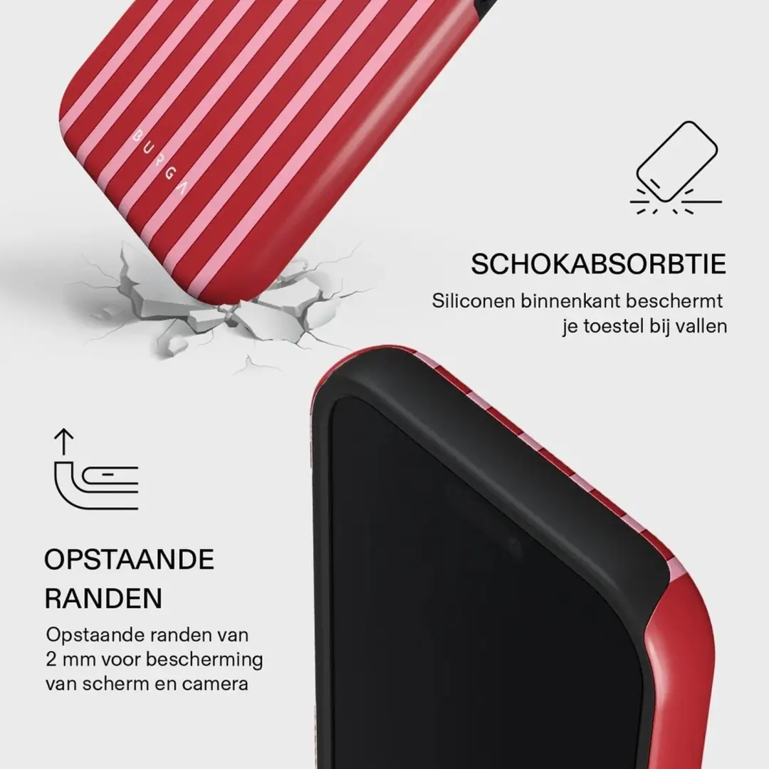 Burga Tough Backcover MagSafe iPhone 17 hoesje - Strawberry Jam - afbeelding 4 van 4