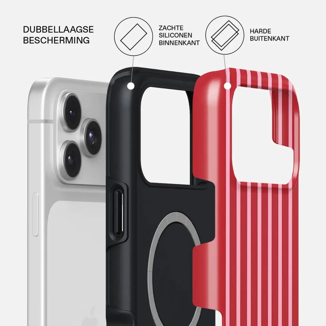 Burga Tough Hoesje iPhone 17 Pro MagSafe - Strawberry Jam - afbeelding 2 van 4