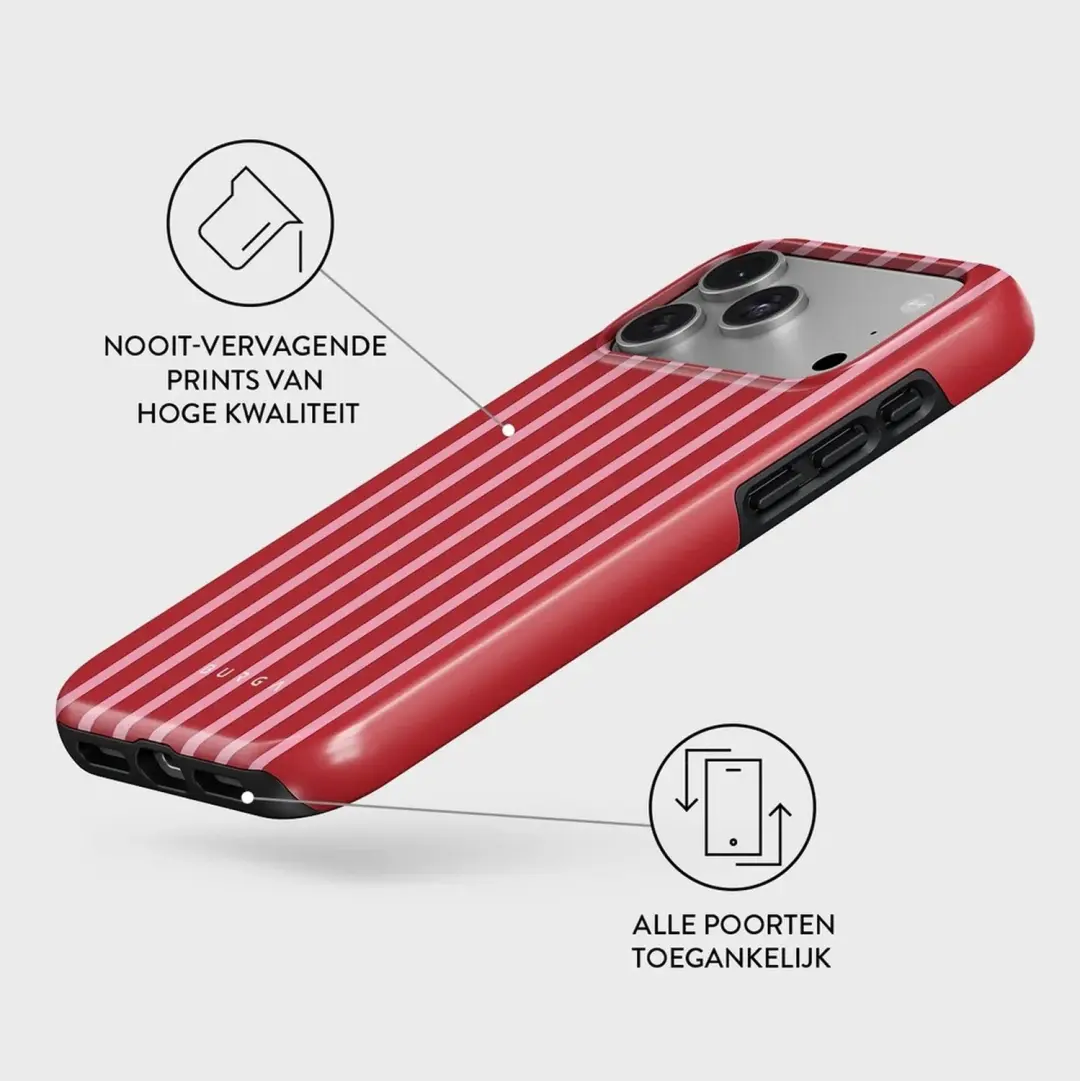 Burga Tough Backcover MagSafe iPhone 17 Pro Max - Strawberry Jam - afbeelding 3 van 4