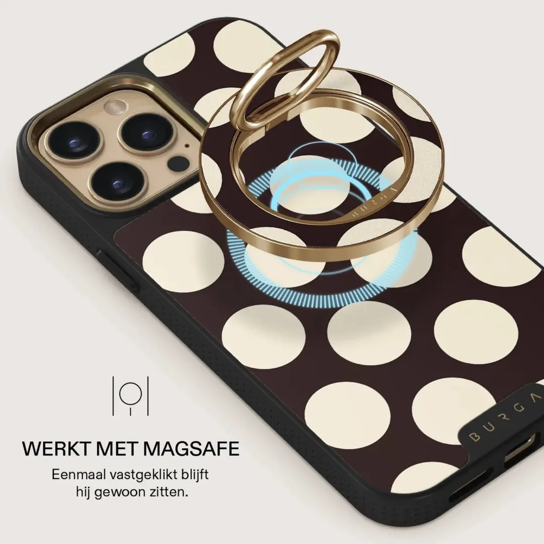 Burga Magnetic Ringholder Telefoonbutton - Goud - afbeelding 4 van 4