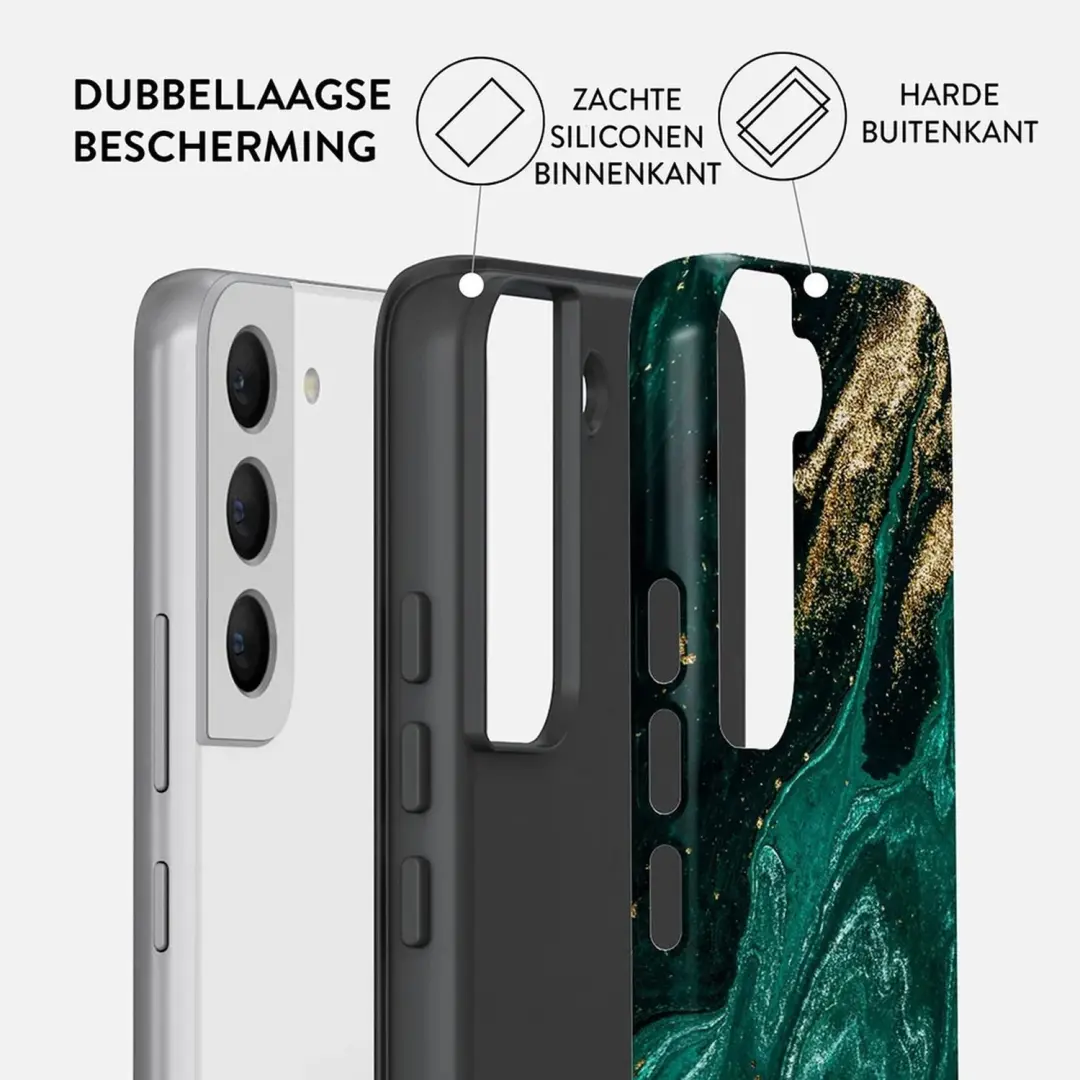 Burga Tough Backcover MagSafe Samsung Galaxy S22 Hoesje - Emerald Pool - afbeelding 2 van 4