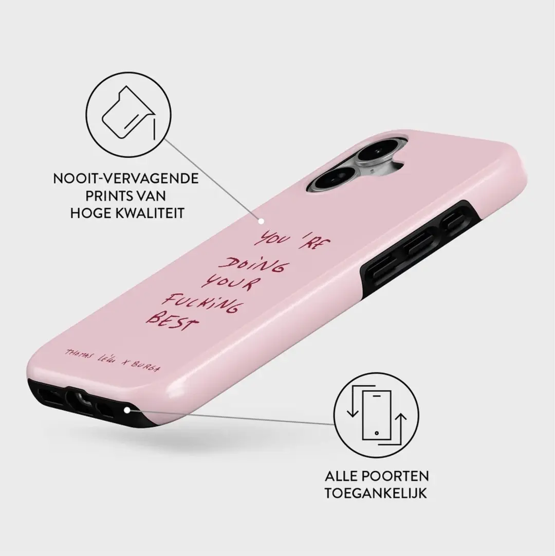 Burga Tough Backcover MagSafe iPhone 17 - Roze - afbeelding 3 van 4