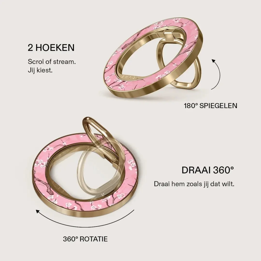 Burga Magnetic Ringholder Gold - Sakura - afbeelding 4 van 5