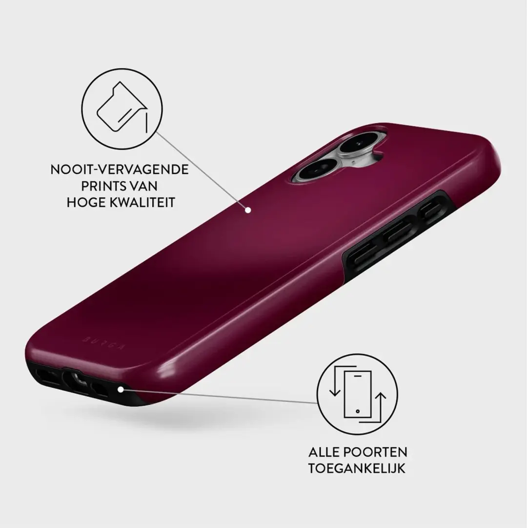 Burga Tough Backcover MagSafe iPhone 17 - Dark Cherry - afbeelding 3 van 4