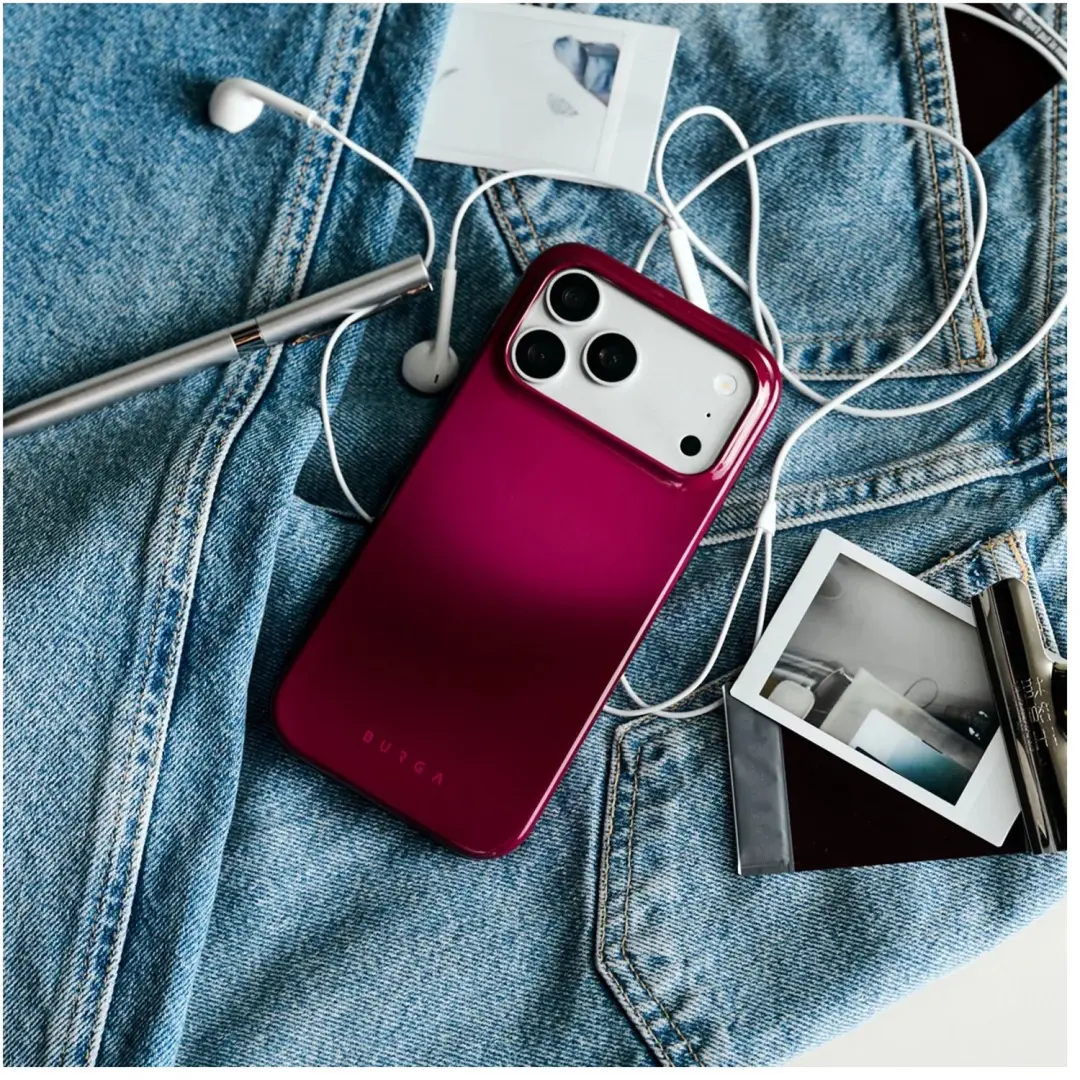 Burga Tough Backcover MagSafe iPhone 18 Pro Max - Dark Cherry - afbeelding 3 van 5