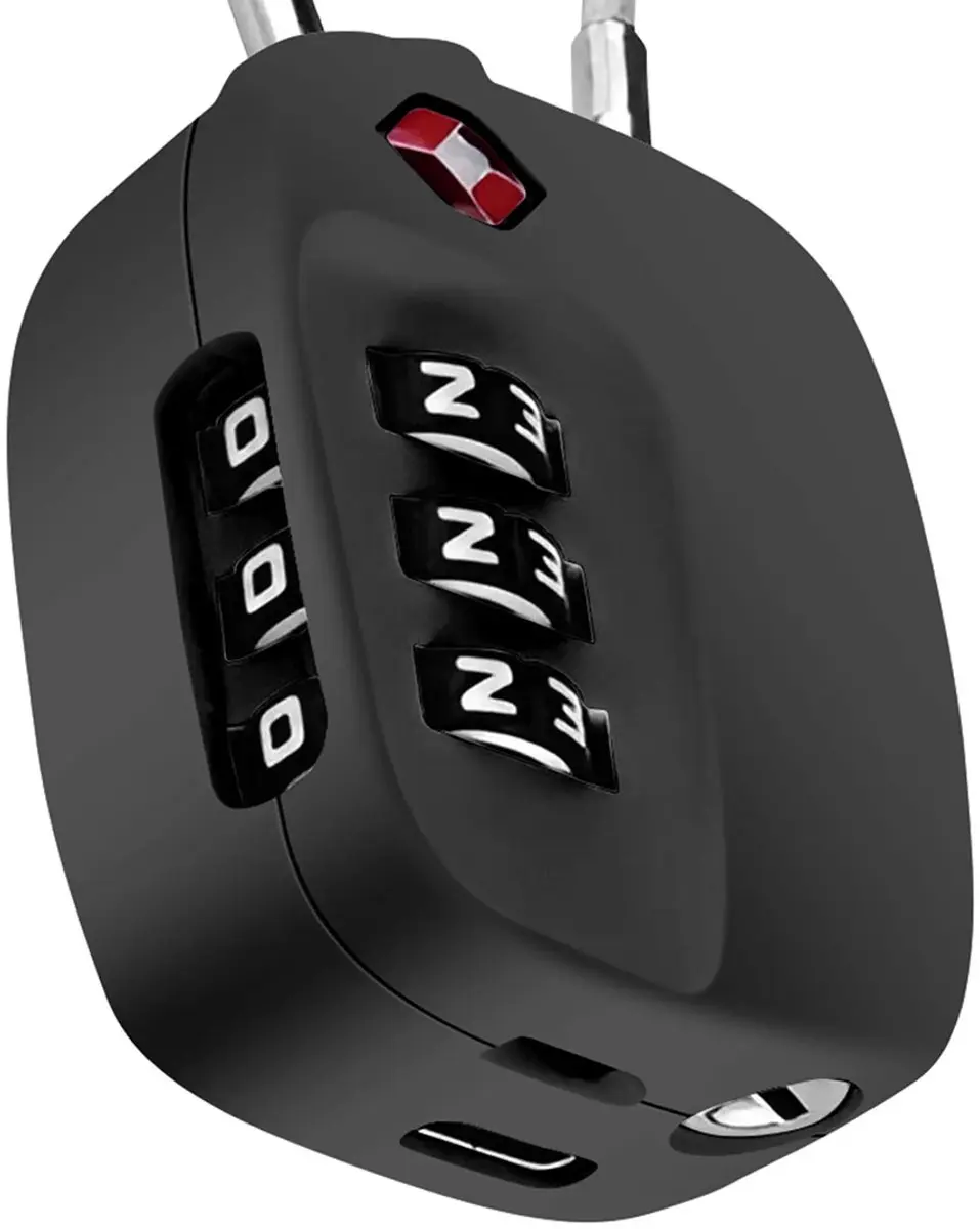 Boompods LOCK TSA Bag Tracker - Zwart - afbeelding 5 van 6
