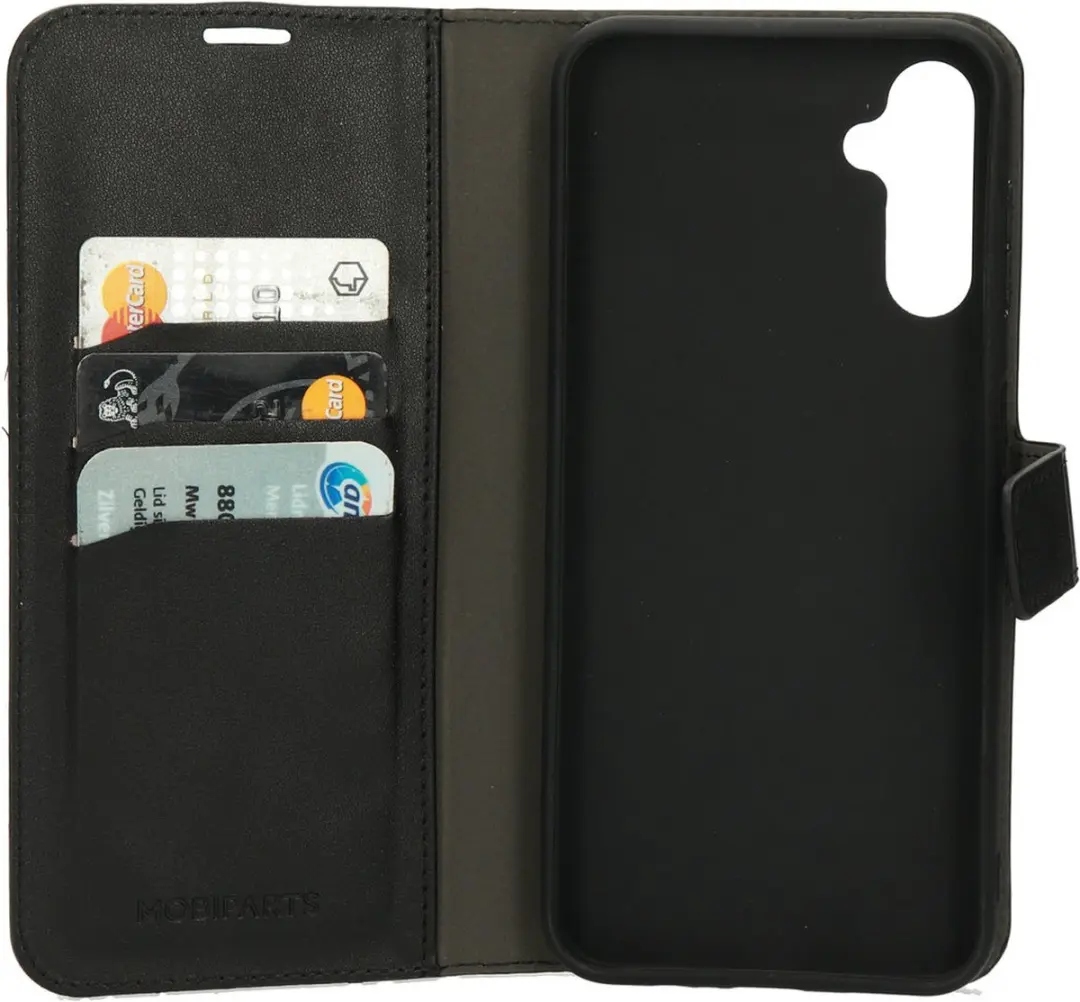 Mobiparts Galaxy A14 Wallet Hoesje - Eco Leer - Zwart - afbeelding 4 van 6