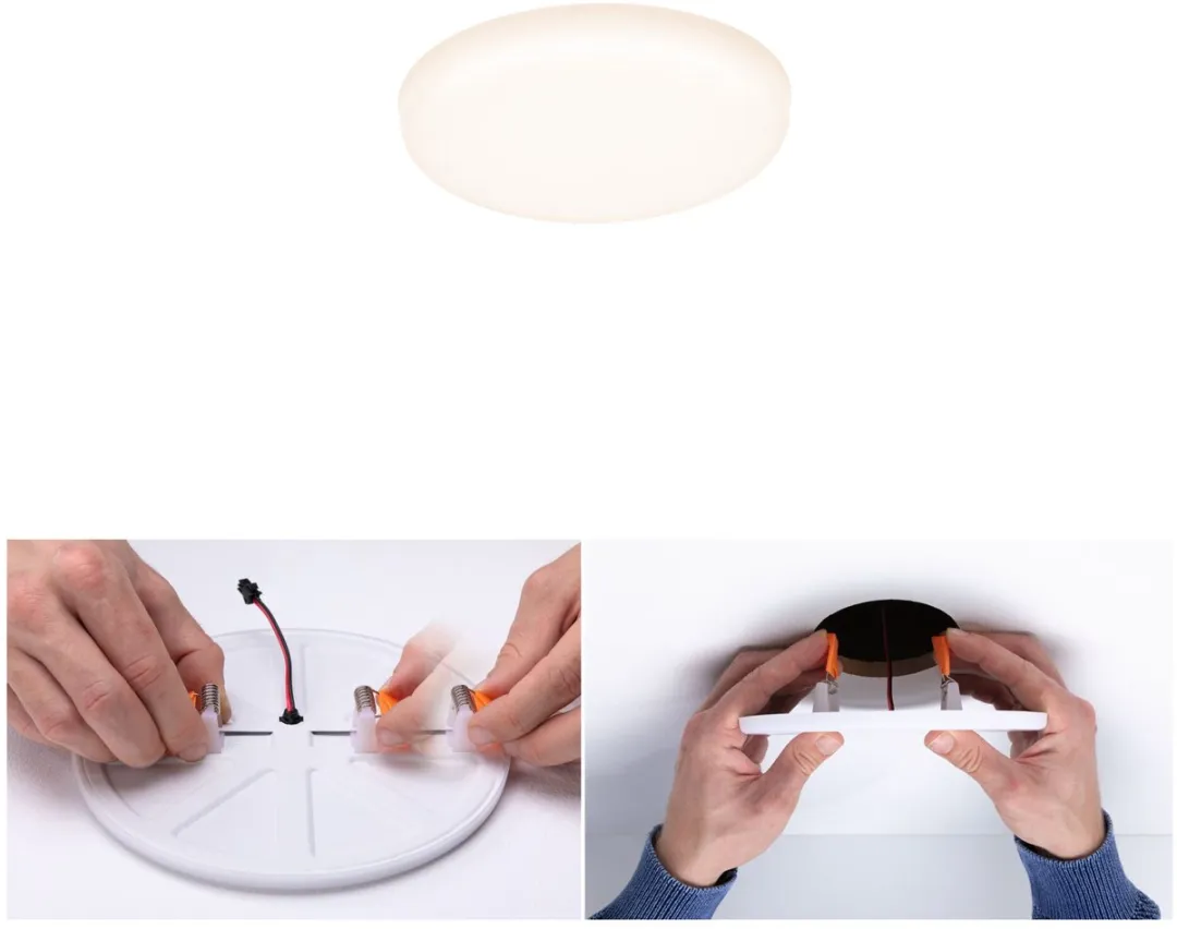 Paulmann VariFit LED-inbouwpaneel Veluna IP44 75mm 4,5W - Satijn