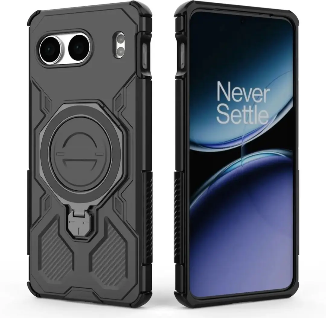 Hoesje OnePlus Nord 4 MagSafe 360° Standaard - Zwart - afbeelding 6 van 6