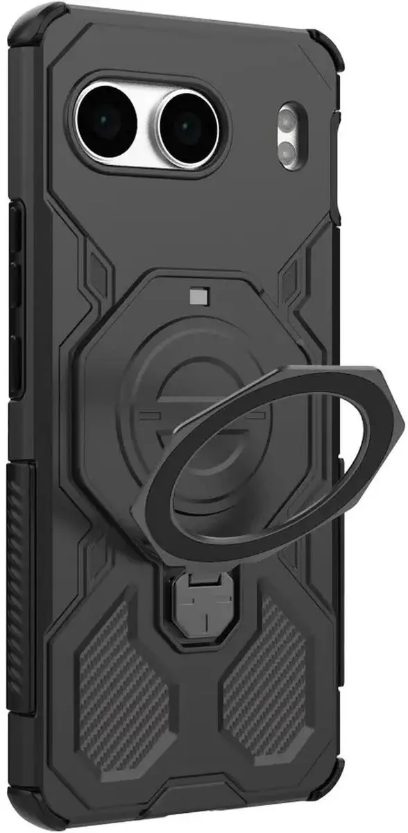 Hoesje OnePlus Nord 4 MagSafe 360° Standaard - Zwart - afbeelding 5 van 6