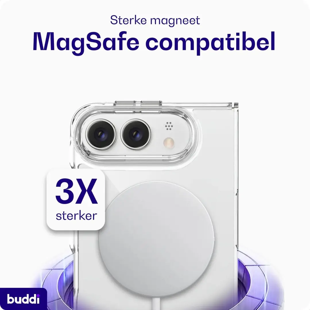 Buddi Core Hoesje iPhone Duo MagSafe Transparant - afbeelding 6 van 6