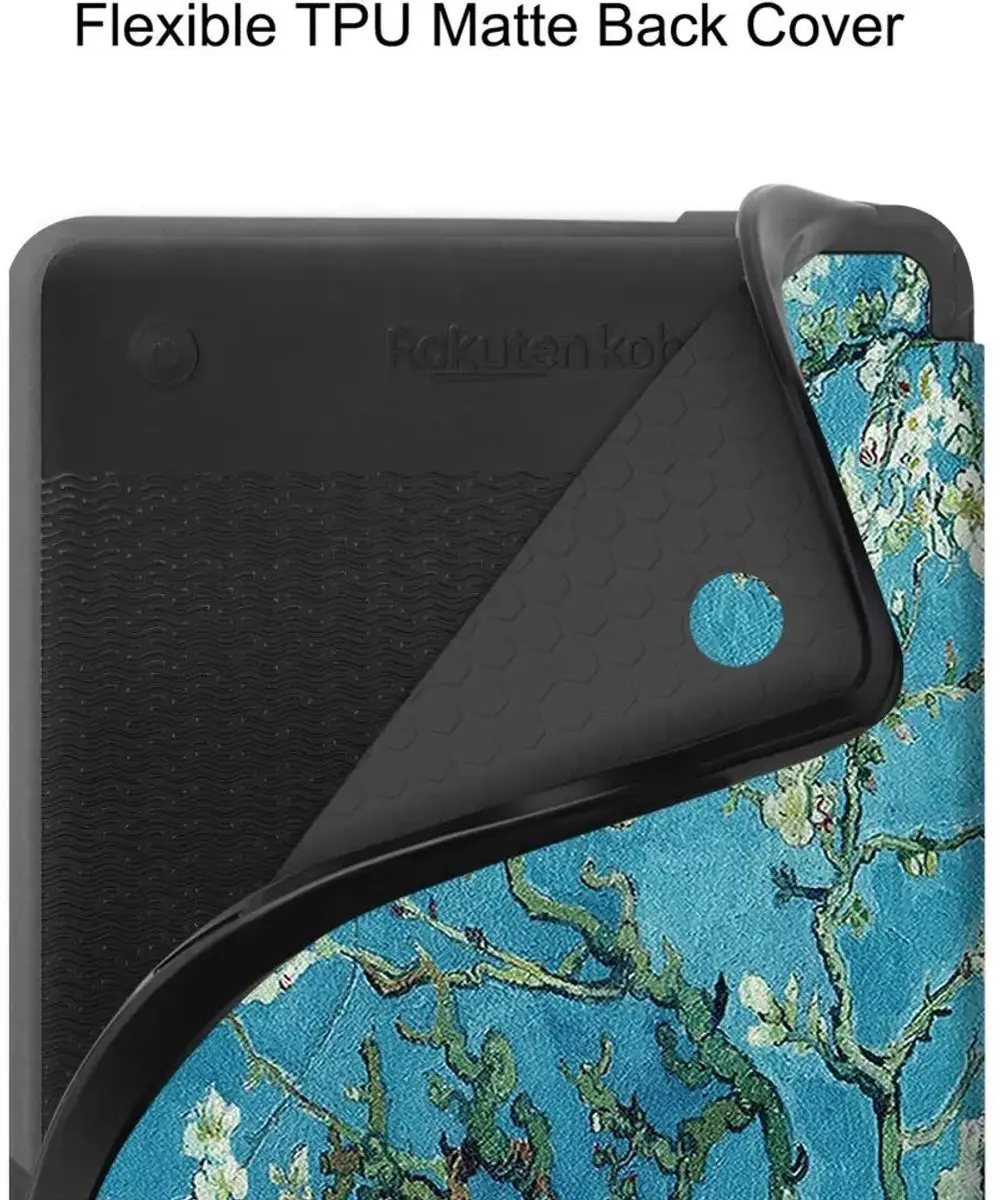 Kobo Clara Colour/Clara BW Hoes SleepCover - Bloemen - afbeelding 3 van 6