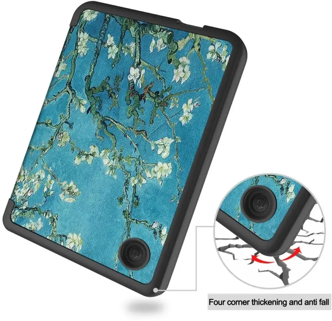 Kobo Clara Colour/Clara BW Hoes SleepCover - Bloemen - afbeelding 2 van 6