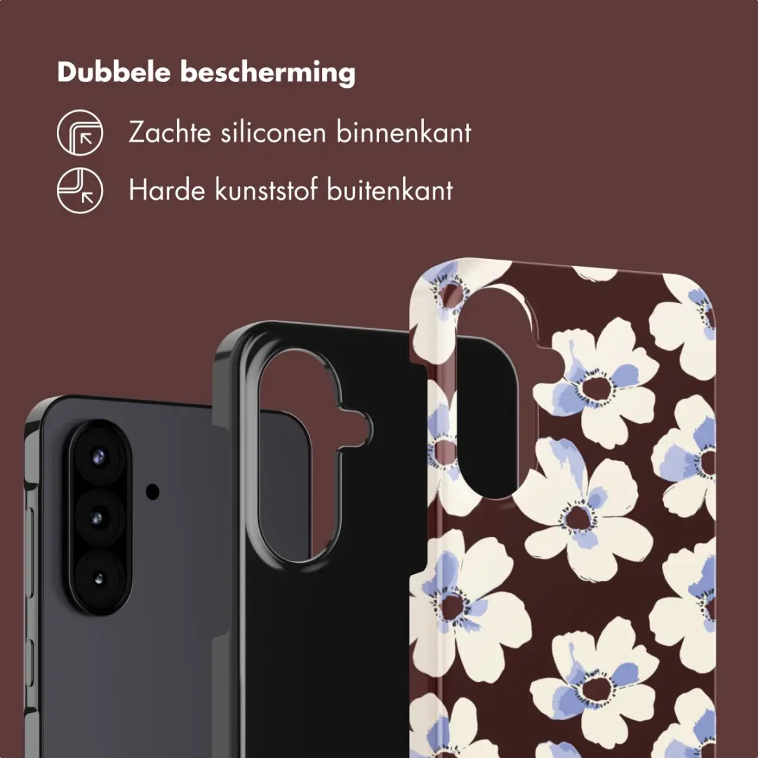Selencia Vivid Backcover Samsung Galaxy A57 - Choco Flower Pop - afbeelding 3 van 6