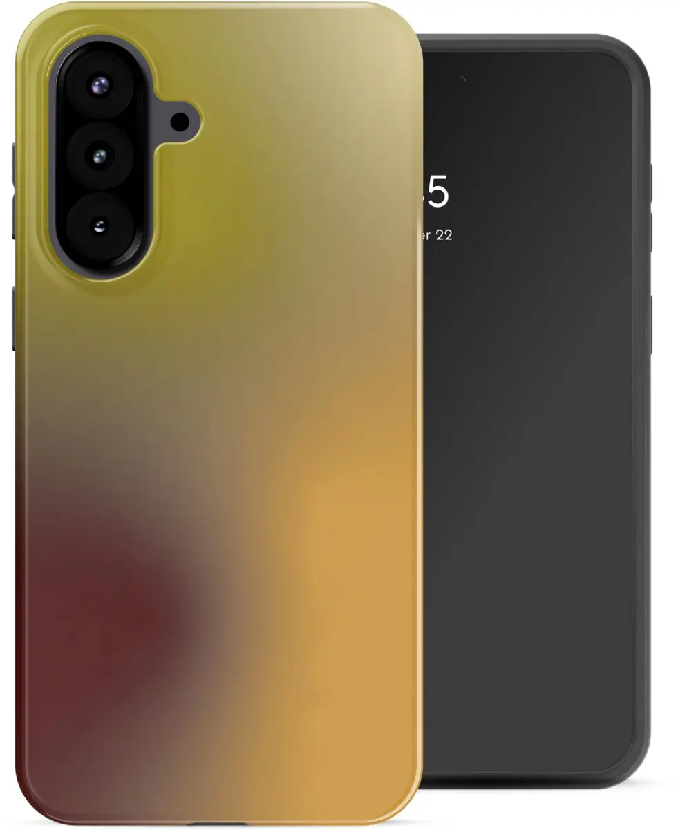 Selencia Vivid Hoesje Galaxy A57 - Gradient Olive Dust