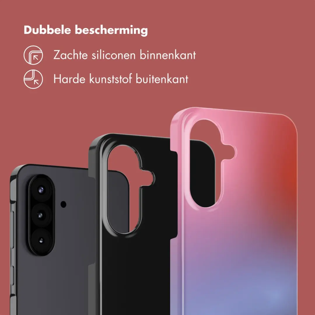 Selencia Vivid Backcover Samsung Galaxy A57 5G Hoesje - Gradient Soft Blush - afbeelding 3 van 6