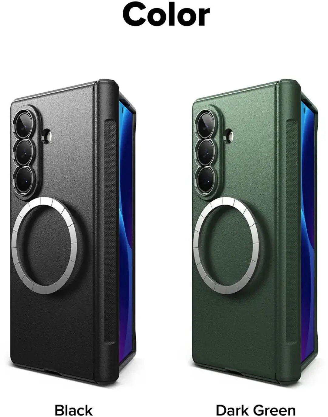 Ringke Onyx Magnetic Hoesje Samsung Galaxy Z Fold 8 Ultra - Donker Groen - afbeelding 4 van 6
