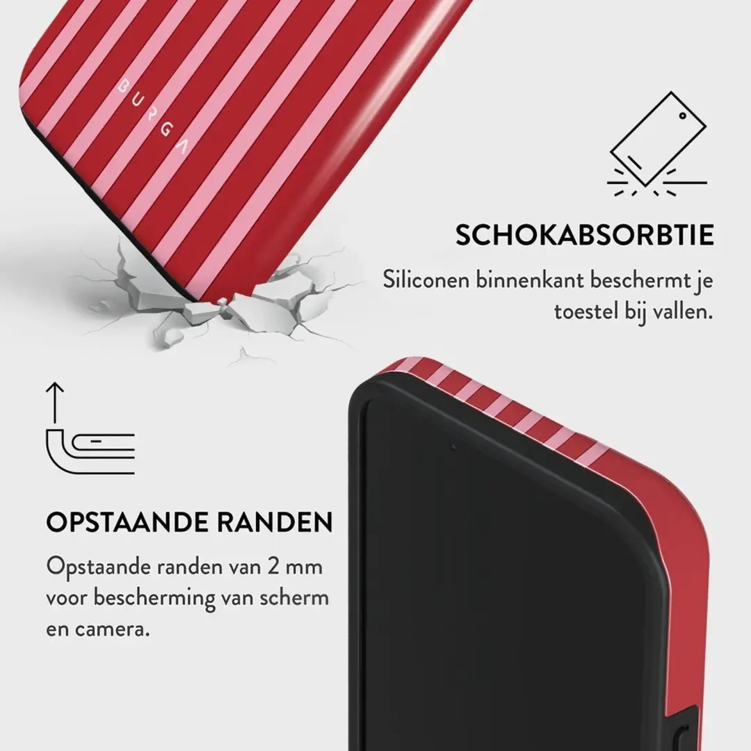Burga Tough Backcover MagSafe iPhone 14 - Strawberry Jam - afbeelding 4 van 4