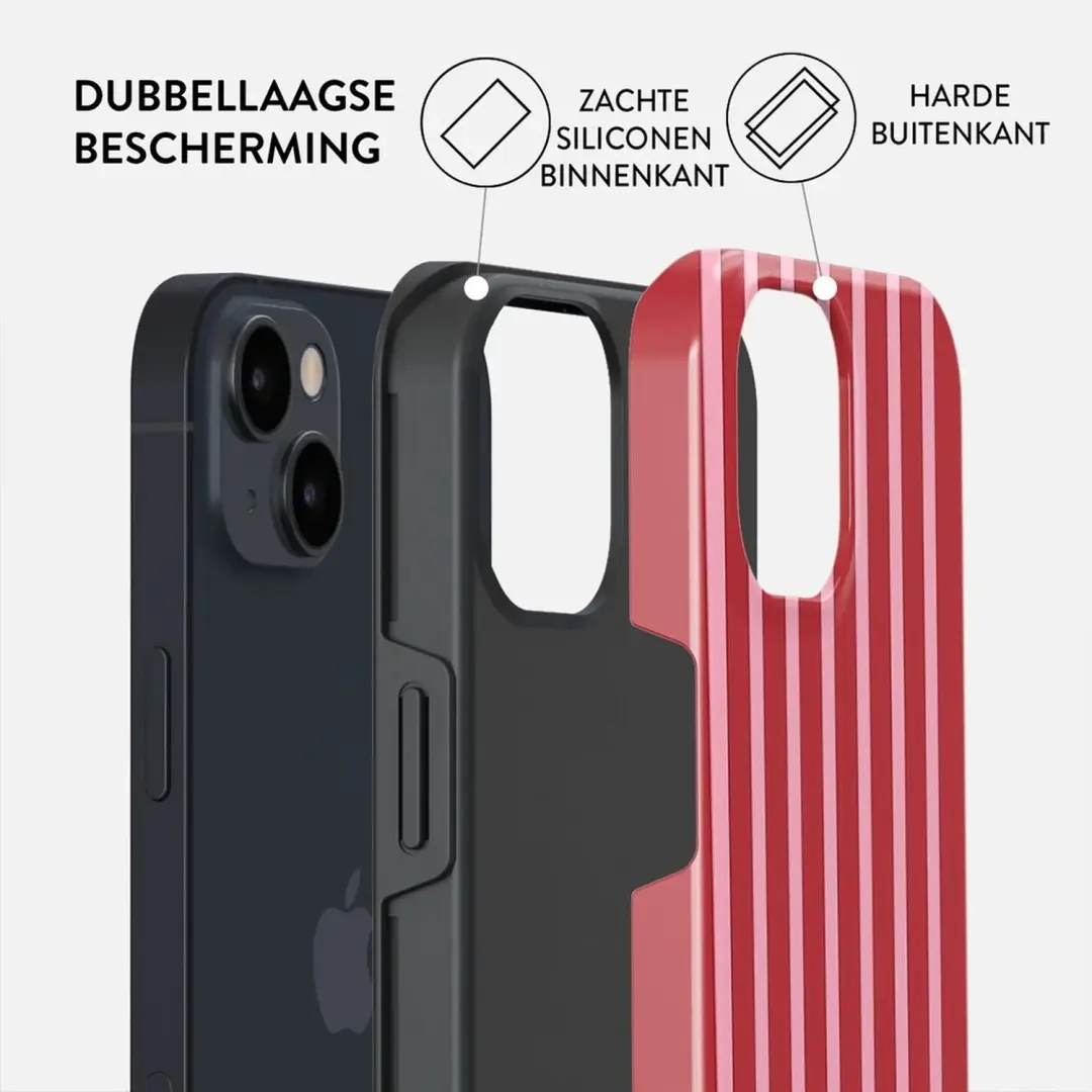 Burga Tough Backcover MagSafe iPhone 15 Hoesje - Strawberry Jam - afbeelding 2 van 4