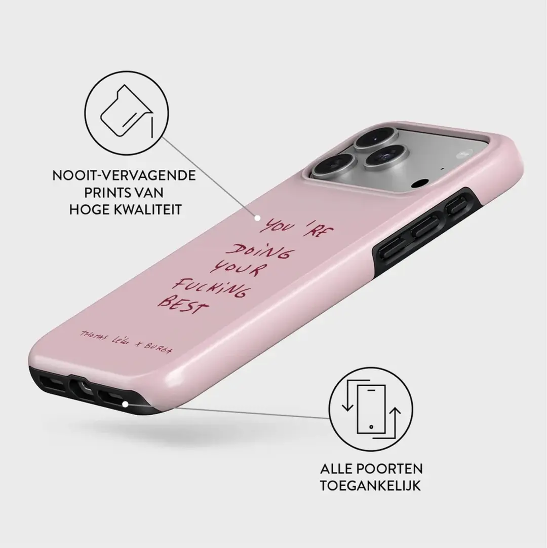 Burga Tough Backcover iPhone 17 Pro MagSafe - Roze - afbeelding 3 van 4