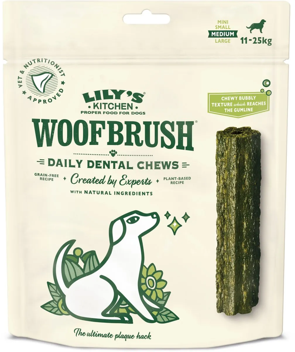 Lily's Kitchen Woofbrush Dental Chew Medium - 5x196g