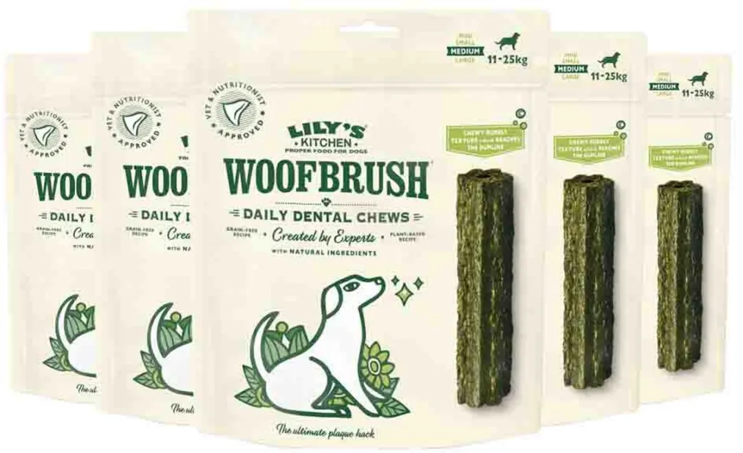 Lily's Kitchen Woofbrush Dental Chew Medium - 5x196g - afbeelding 6 van 6
