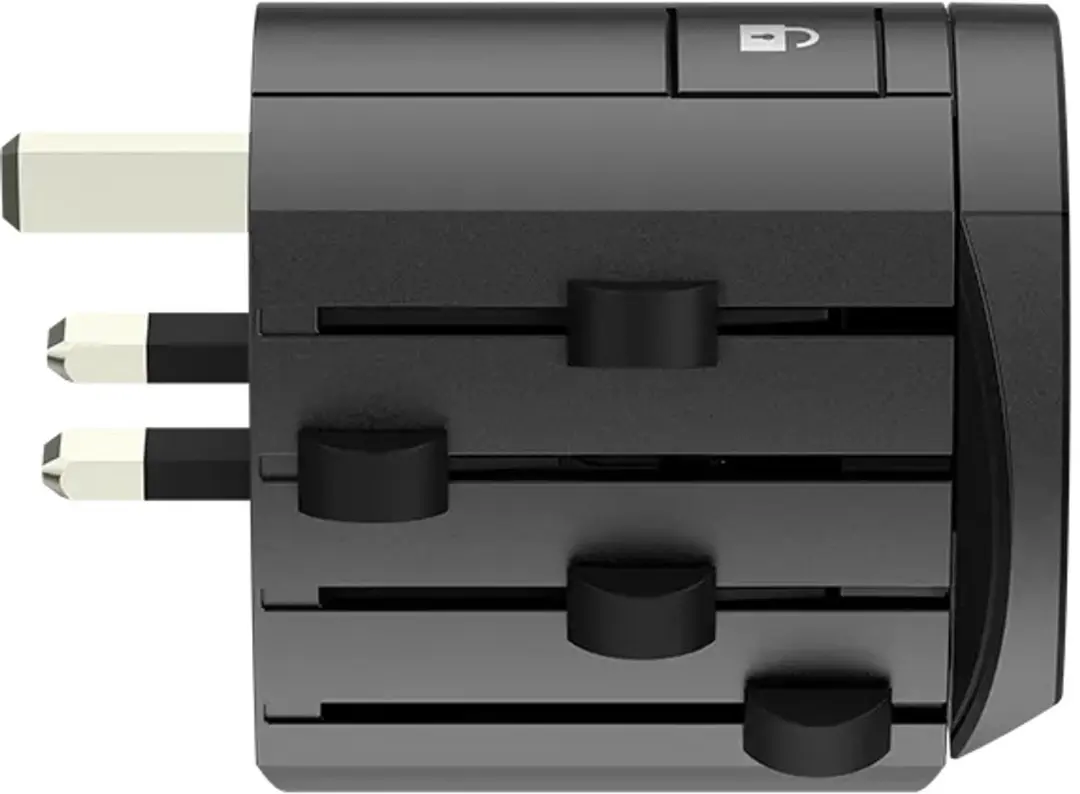 Skross ALPHA World Travel Adapter with Ground Plugs 7.0 AMP