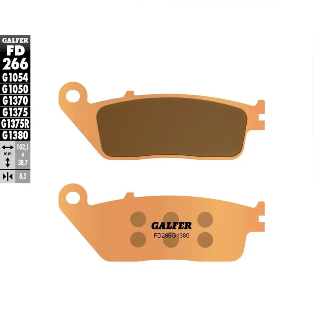 Galfer FD266G1380 Gesinterde Remblokken - Goud - afbeelding 2 van 2