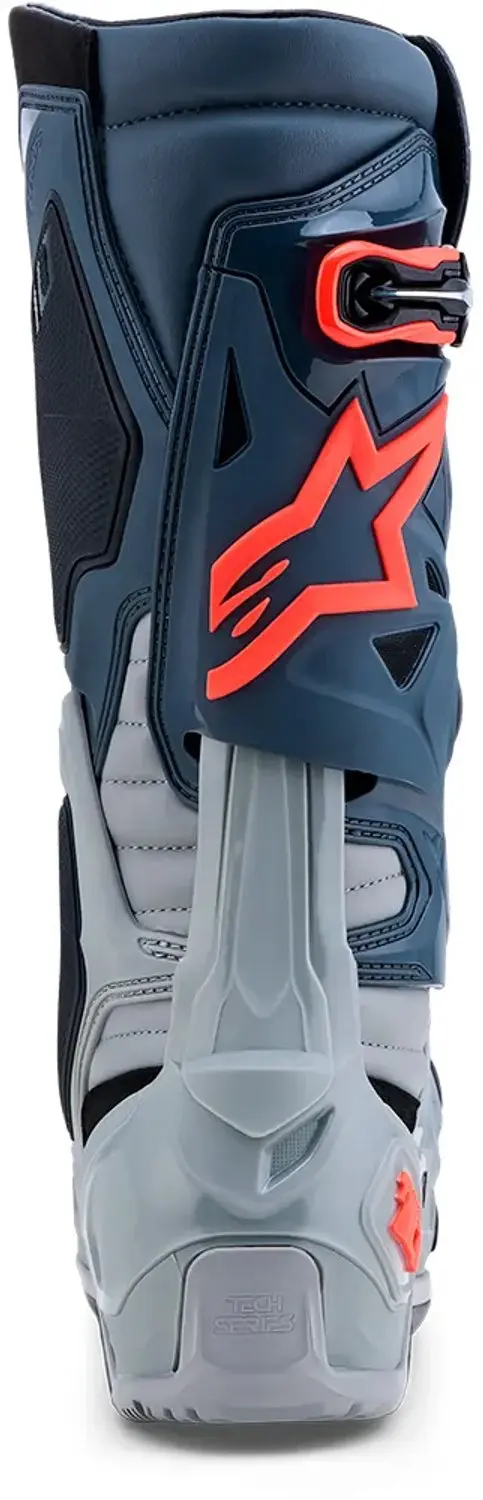 Alpinestars Tech 10 Enduro Laarzen - Mid Gray/Red Fluo - afbeelding 4 van 4