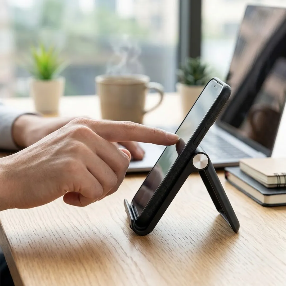 NuveX Opvouwbare Telefoonhouder - Zwart