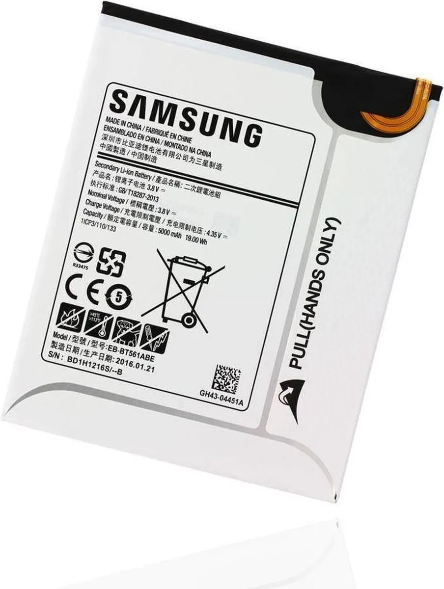 Samsung Galaxy Tab E T560 Originele Batterij EB-BT561ABE - 5000mAh Wit