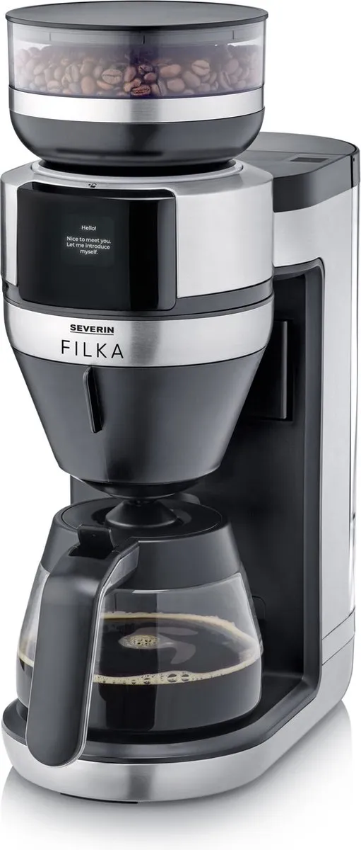 Severin KA 4852 Volledig Automatisch Koffiezetapparaat - 10 Kopjes - 1520W - Zwart/Zilver