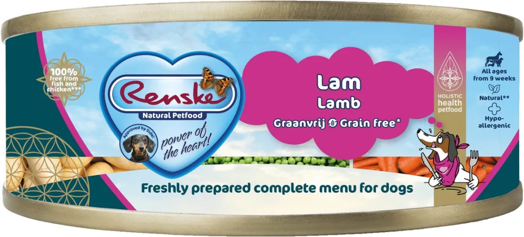 Renske Blik Lam Graanvrij Complete Menu 95g - 24 Stuks