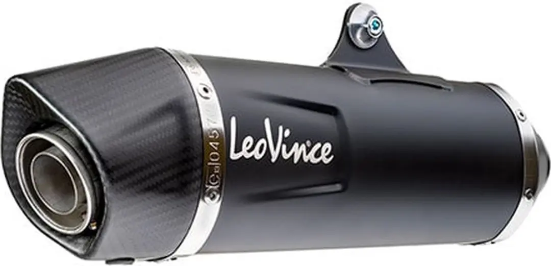 Uitlaat Leovince NERO Slip-on RVS voor Vespa GTS 300 HPE Euro5 (Vanaf 2021)