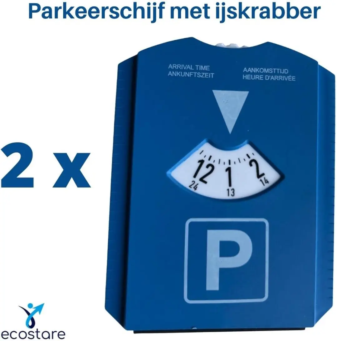 Luxe parkeerschijf met ijskrabber