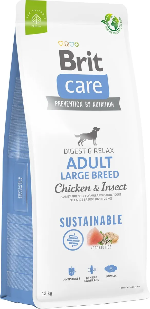 Brit Care Sustainable Adult Large Breed Kip