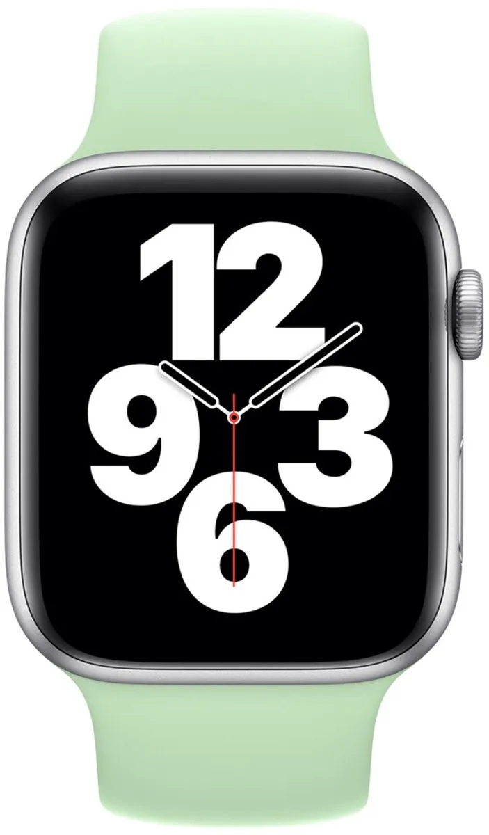 Apple Siliconen Solobandje 44/45/46/49mm - Maat 9 - Pistachio