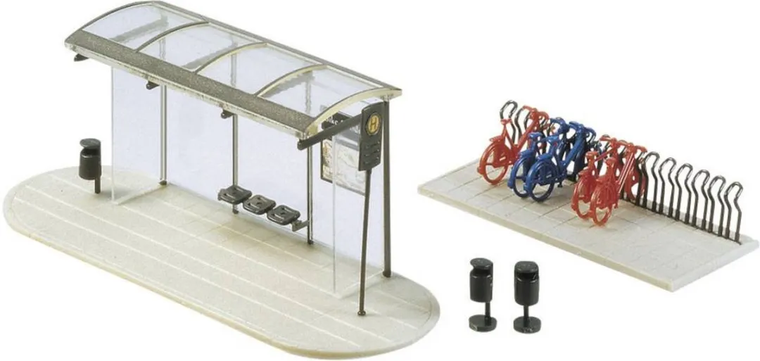 Faller Bushokje City Compact N - Gebouw - Neutral